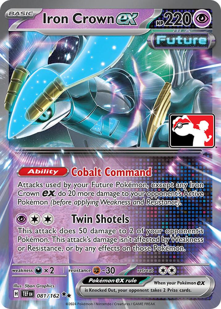 Temporal Forces Iron Crown Ex [Prize-Pack] Pokémon card